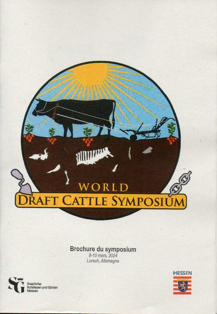 1 brochure français symposium Lorsch 03 2024. Symposium international sur les bovins de traits, Lorsch 8 / 9 / 10 Mars 2024 (Allemagne)